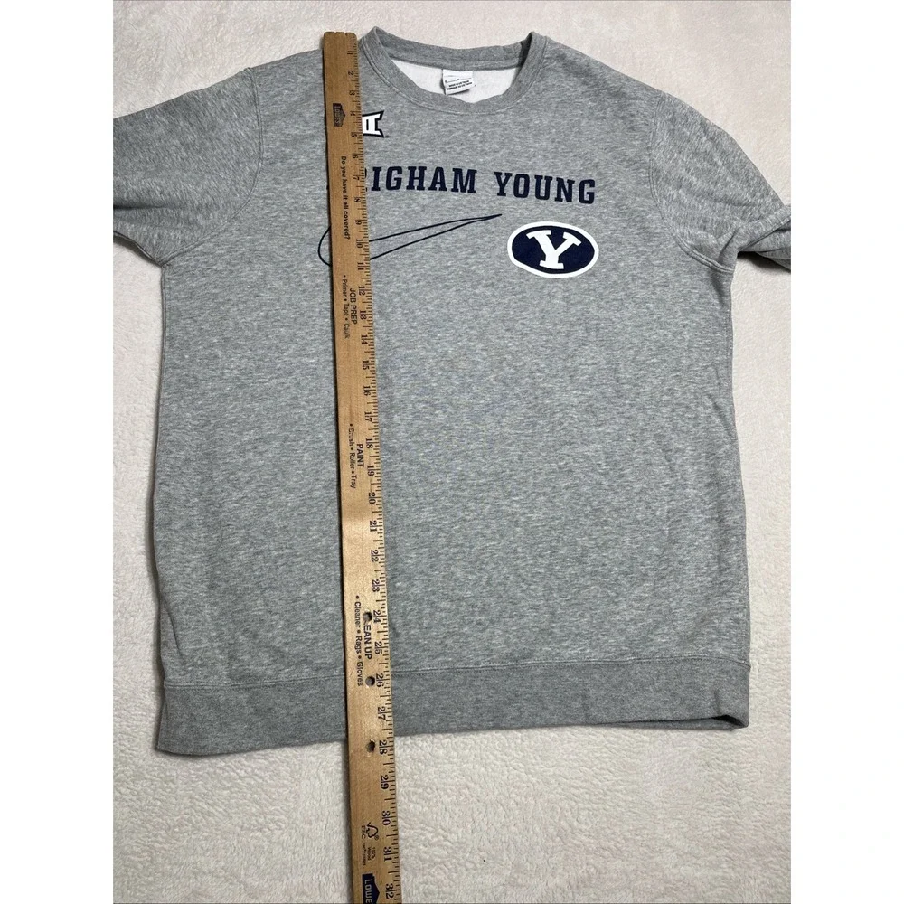Nike VINTAGE XII Gray PulloverSweatshirt Brigham Young White Tag 1990's